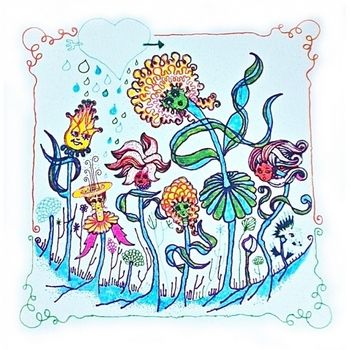 Seven Illustration by Carmela Tal Baron From the book DON’T BE AFRAID I’M ONLY A CHILD by Carmela Tal Baron