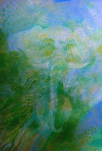 Detail from the Left panel Creation of the “Three Headed Elephant” (Elephantasy 2) Creation panel 30"x40"