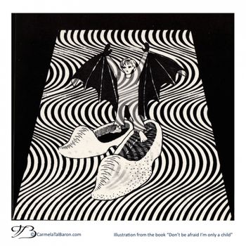 Illustration by Carmela Tal Baron l From the book DON’T BE AFRAID I’M ONLY A CHILD by Carmela Tal Baron