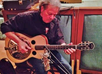 TT at work... Beautiful Weber dobro recorded by Paul Hornsby at his Muscadine Studios in Macon, Ga. 2015