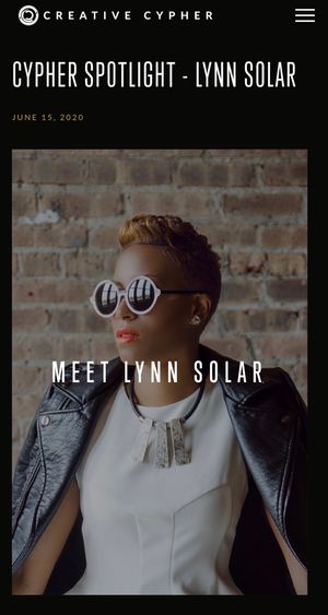 Lynn Solar Creative Cypher 