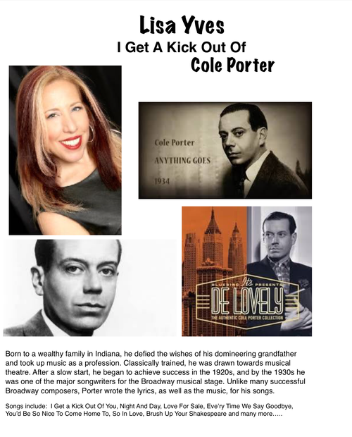 A tribute to the amazing songs of Cole Porter. Great American Songbook series