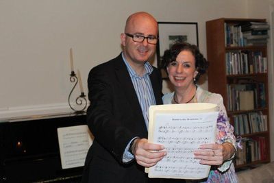 Mayor of Blue Mountains, Mark Greenhill OAM, with composer and pianist Peta Williams