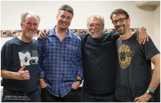 Backstage with Jorma Kaukonen before opening for Hot Tuna
