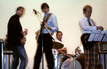 25 The one and only performance of Keith and the Teeth: me, Keith Duncan, David Duncan, and Reinhard Weeg. Mainz '85