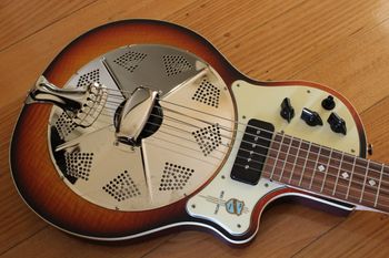 Another very special one-off! Rare USA National ResoLectric Baritone Guitar - one of only two in existence...it's a low-toned beauty!