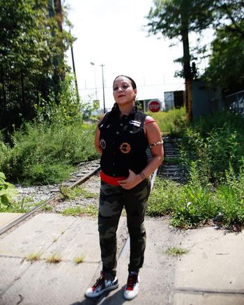 Amy Majagua’naru Ponce aka “AIMZ” is a Borikua Taino from the Boogie Down Bronx. She is a multi-disciplinary artist, educator and activist, and also lends her back up vocalizations (while wielding a mean maraka) for the Abrazos Army...