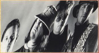 Rymes With Orange '92 L to R; Bob D'Eith, Lyndon Johnson, Rob Lulic and Alex Dias. From the "Peel" album cover.