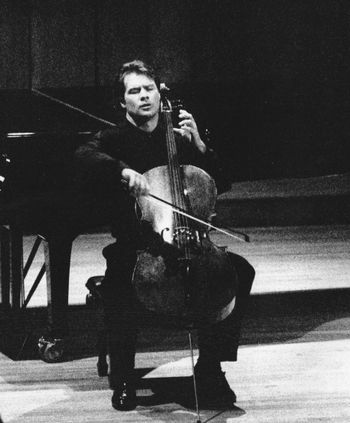 Cellist, Daniel Gaisford performing Bach Suite No. 1 in G at Tannery Pond Concerts 1706 Matteo Goffriller Cello "Warburg"