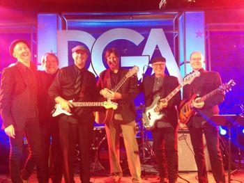 The Democratic Governor's Association Band. (L-R) Denny Croy, Jim Cox, Cary Park, Dillon O Brian, Bob Glaub, Dean Parks.