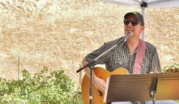 "Shelter On The Hill" benefit. I love playing solo with my acoustic guitar singing songs of all styles from my favorite artists