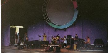 BRUCE HORNSBY. (L-R) John Dearth, Bobby Reed, Bruce Hornsby, Debbie Henry, John Molo, JV Collier, Cary Park, John JT Thomas