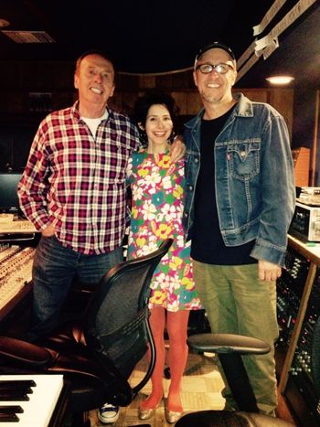 GEOFF EMERICK, NELLIE MCKAY, CARY PARK. Recording with the late great Geoff Emerick from "The Beatles", RIP, and thank you sir, you were a true english gentleman.