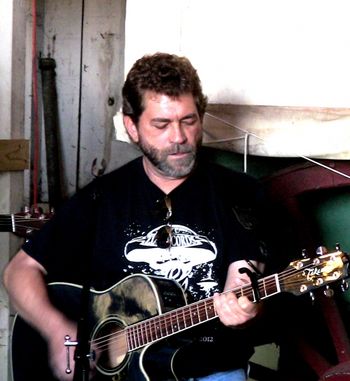 Performing original songs... Whether appearing with a band or solo, Randy never misses a chance to perform.