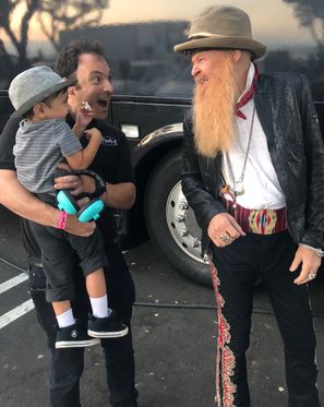 Brian Witkin with his Son Jordan Carter and ZZ Top's Billy F. Gibbons Photo Credit: Nicole Witkin