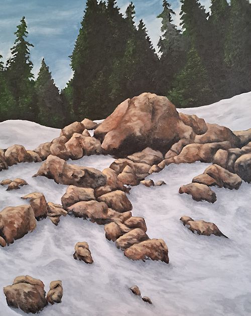 Near Guanella Pass 1992 32" x 40" Oil & wax on canvas Available: $6,000
