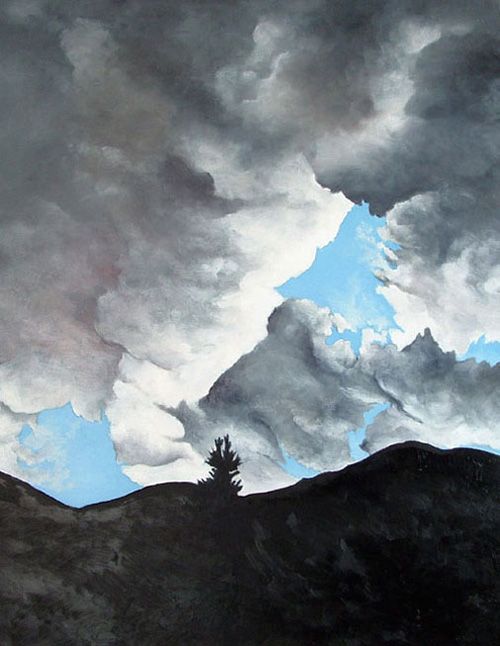 Sky 5_22_2005 Empire "24" x 28" Oil & wax on canvas Available: $2,500