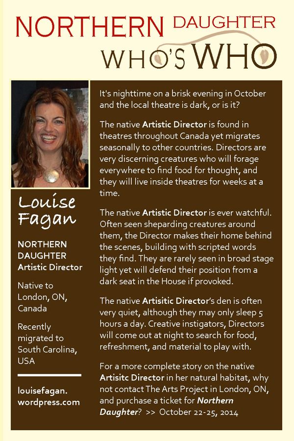Northern Daughter WHO's WHO | Artistic Director | Louise Fagan