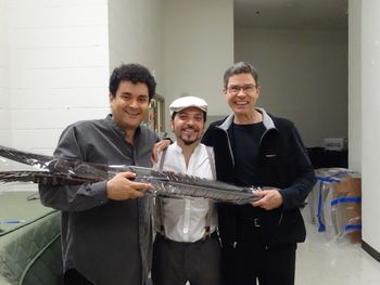 The Eye of Horus Premier at Stony Brook University New York Brazilian Percussionist Eduardo Leandro and Trombone Player Ray Anderson