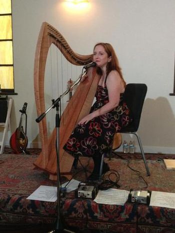 Sound check at Fremont Abbey 6/28/12, performing at the Row to Canada ALS Benefit Concert.