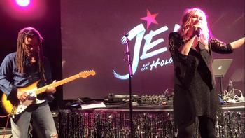 Performing live at the Jem launch party sponsored by Interview magazine in Brooklyn NY #jemandtheholograms #jemthemovie #samanthanewark #interviewmagazine #popculture #indieartist #voiceofjem #jerricabenton #hasbro