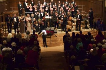 Valerie J Miller: Valerie Miller Receives Roses From Conductor Shulamit Hoffman 2014 Concert Gloria!
