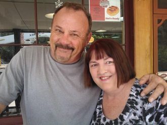 Photo with Sue Lawrie when I was on tour in Australia.