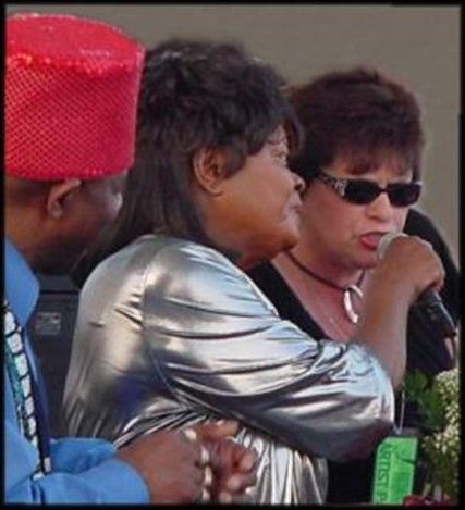 at a festival with Koko Taylor and Li’l Ed