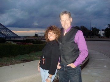 That's Simple City in front of the Rock & Roll Hall of Fame, getting ready to perform with the Weasels!