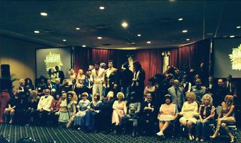Just chilling before the final shot at the Sunburst impersonators convention in Orlando Florida Sept 2104