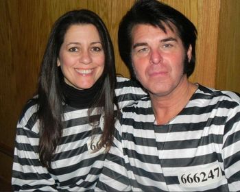 Me and my wife Kathryn at the halloween party in the pocono's 2011. I love being with the old ball and chain (Get it)