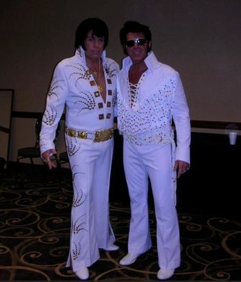 Me and my good friend and fellow Staten Islander Dan Barella backstage for IMAGES OF THE KING contest in Memphis for Elvis week 2011