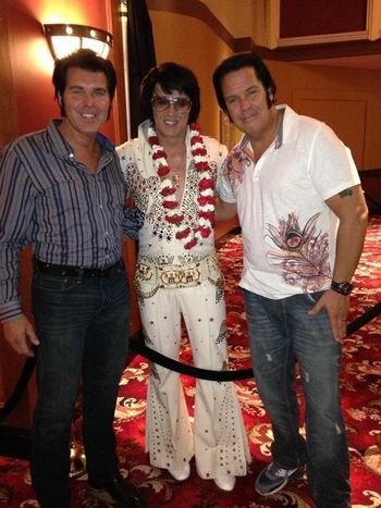 Out of costume and with Dan Barrella visiting our friend Bill Cherry at Foxwoods Casino in CT. Bill is one of the best in the world and a true gentlemen.This was after the legends show. 8-25-13