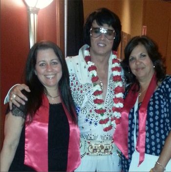 My wife Kathryn on the left and our friend Christine on the right with Bill Cherry after a Legends in Concert show at Foxwoods in CT aug 25th 2013