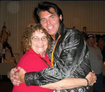 Me and my sweet friend Sandy in New Hampshire for the Elvis festival/contest. This was over labor day weekend 2012
