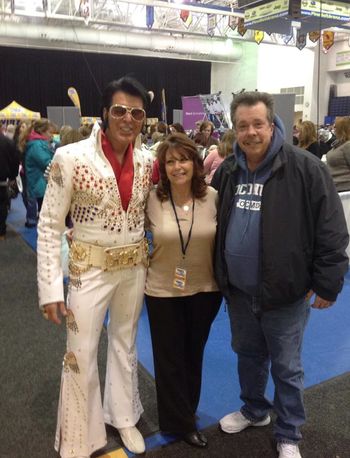 At The WOMANS EXPO In Toms River NJ 1-31-15. It was held at the PINE BELT ARENA. Here i am with my good friend Lisa Anderson from WJRZ FM 100.1 and my new friend Thomas