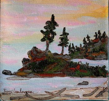Title: "Pukaskwa River/Lake Superior"...I fished in this area a number of years ago...written a few songs about the beauty of the Pukaskwa.(sold)