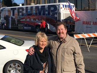 Brad and Pam Gudgeon at the Trump Rally, Nashville, TN March 15, 2017