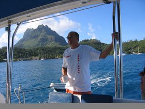Sailing Bora Bora lagoon. I keep this posted so I remember that when things get difficult there are always going to be good things to look forward to down the road.