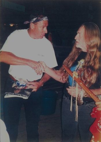One country music's finest gentleman, Willie Nelson He's still my favorite celebrity I've opened a concert for.