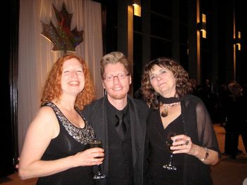 Dr. Julie Hill famous Radio personality and unknown friend at a show I just finished at The Glenn Gould Theatre in T.O.