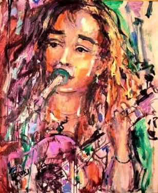 Kristina painting by BRUNI www.brunijazzart.com