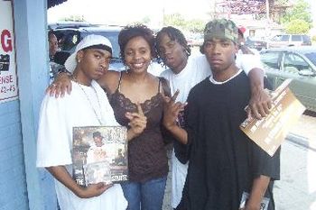 Q 93's Radio Diva "Uptown Angela" and 3 P at B.G.'s Album Release Signing for Heart of The Street Vol 1.!!!