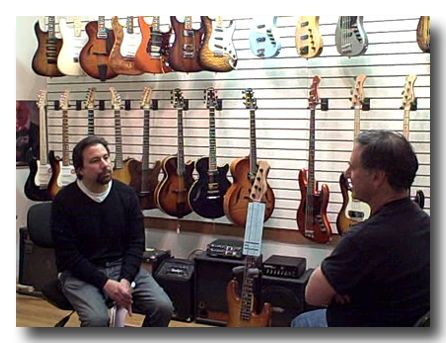 Chatting with Roger in his Brooklyn shop