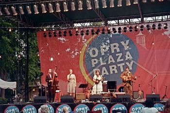 Julie and Band Play The Opry Plaza Party outside the Grand Ole Opry House ...opening for John Cowan 2005