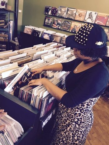 MS. CRYSTAL looking for NORTH CAROLINA STREET HEAT vinyl at 2015 VINYL & CD ALBUM RELEASE PARTY(EARSHOT MUSIC WS,NC)!!!!