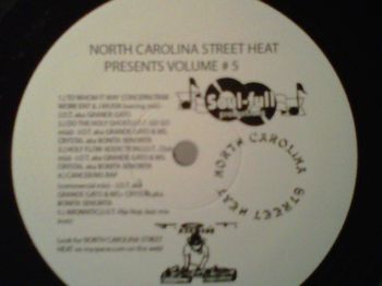 Both CANCER/MS song & DO THE HOLY GHOST song by J.O.T. & MS. CRYSTAL featured on 12” vinyl NORTH CAROLINA STREET HEAT vol#5 2010 project.