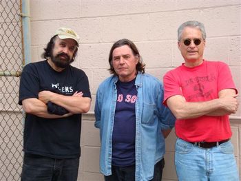 Blues Outlet 2010. An after show shot...Angell, Chicago Vin and Jack Moore. (Photo: George "ZZ" Doyle)