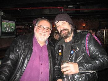 At last night's meeting of the International Hubert Sumlin Fan Club, Duke Robillard and Bob Angell share some terrific Hubert fables...Good Stuff.....