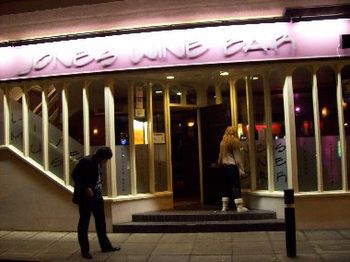 Oct. 27, we played the Jones Wine Bar in Southampton. That small dude in the suit is Steel (Steal?) who claimed to be the owner, a rude boy thug who would later stiff both bands in the parking lot af